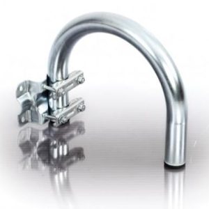 Small U Bend and Galvanised Wall Mount