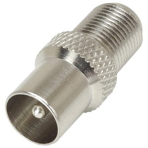 F Socket to Coax Plug Adapter