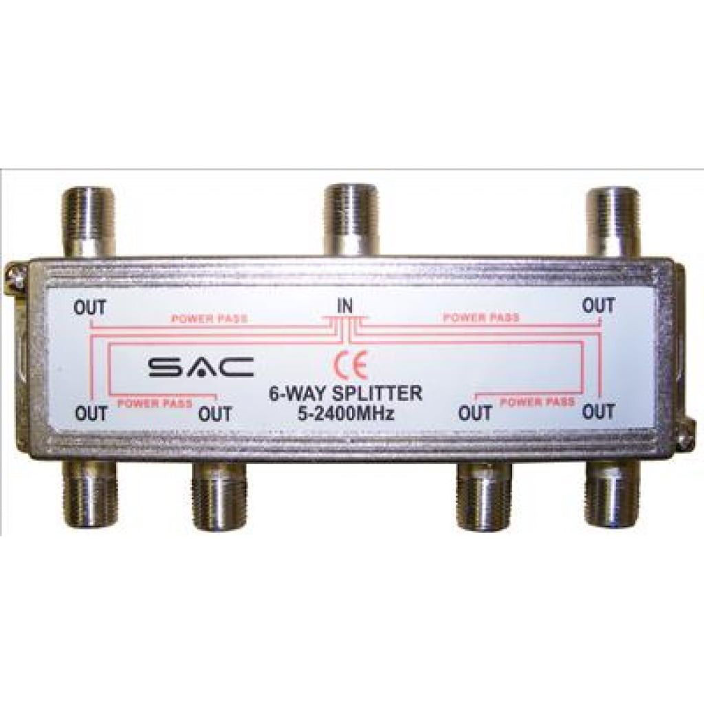 6 Way Indoor Splitter (5-2400MHz) - Aerial Suppliers | Liverpool ...