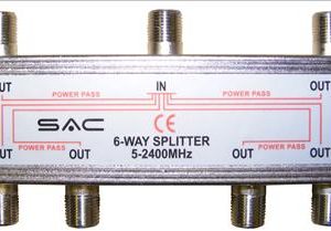 6 Way Indoor Splitter (5-2400MHz)
