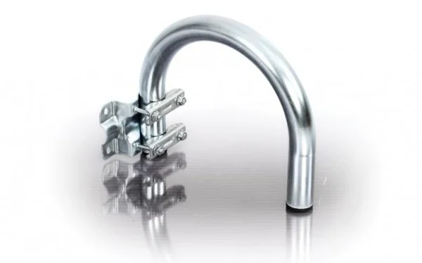 Large U Bend and Galvanised Wall Mount