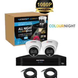 Kit 1. 4K Ultra HD 4 Channel CCTV Kit (Full Colour at Night  Kit)