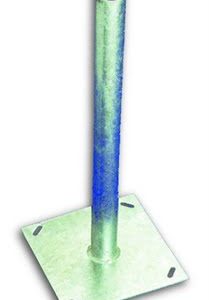 36"x 2" Patio/Pole Mount Galvanised  10" Square Base